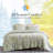 Southshore Fine Linens Pure Melody Oversized Comforter Set with Pillow Shams, Soft Double-Brushed Microfiber 240 GSM Down Alternative All-Season Bedding, Full / Queen, Green-979489199-979489196