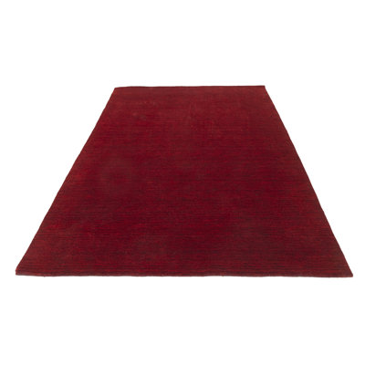 Tapis Gabbeh tissé à la main Gowrie, 100% laine, de couleur unie, résistant à la décoloration et aux taches, durable, toutes tailles, fabriqué en Inde.