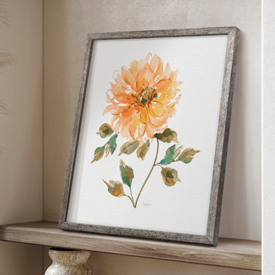 Bright Botanical I Framed Print - Solid Wood 48376