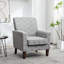 Fauteuil en mélange de polyester à motifs