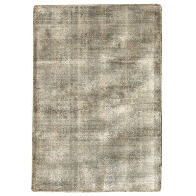 Hand Knotted Area Rug in Gray And Silver