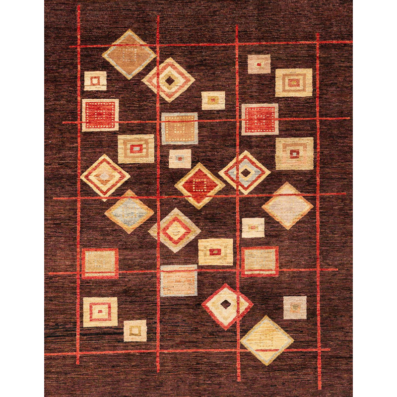 Abstract Indoor Rug, Rectangle 8' x 12'