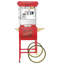 Machine à maïs soufflé Pasadena Popper avec chariot - 8 oz Popper avec bouilloire en acier inoxydable, lumière chauffante et accessoires par Great Northern Popcorn (rouge)