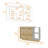 White And Light Oak 4-Door 2-Piece Kitchen Set, Kitchen Island And Pantry Cabinet