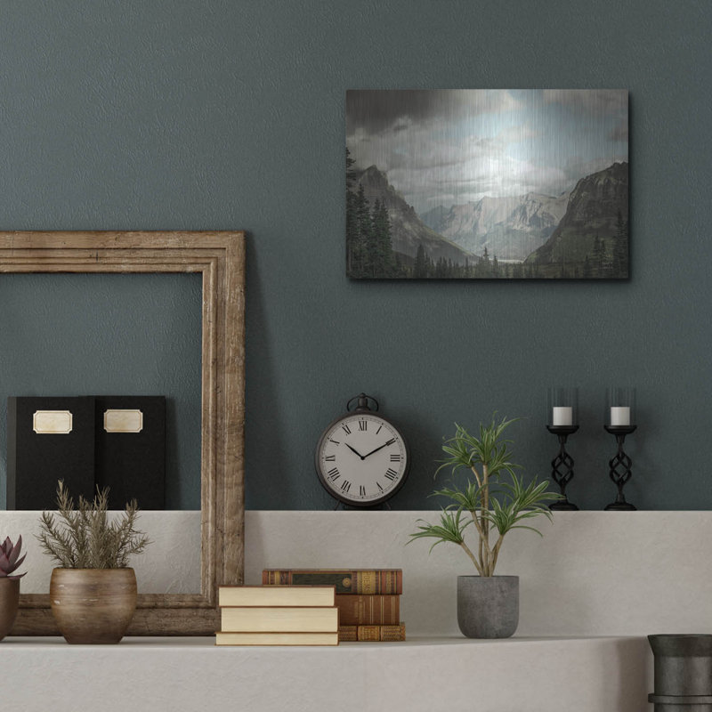 Art mural luxueux «Glacier National Park Gateway» par Nathan Larson, H 12 po x l 16 po