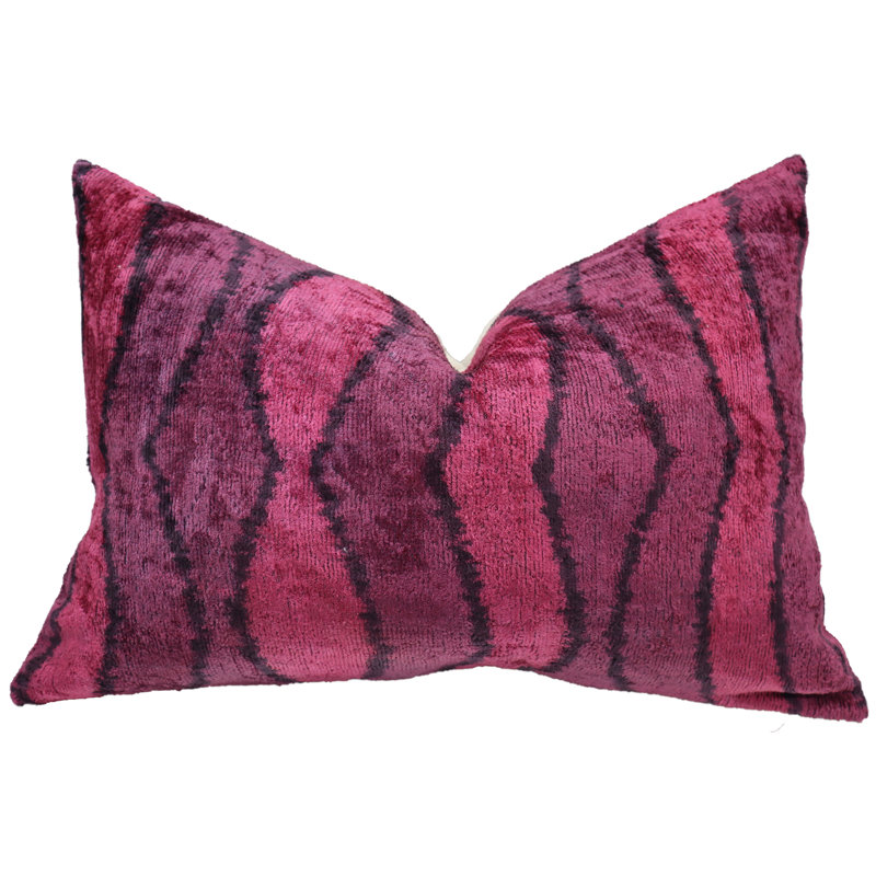 Canvello Checkered Feather Throw Pillow