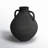 Perth 13.6"H x 11.8"Dia. Vase - Black Terracotta-1233867089