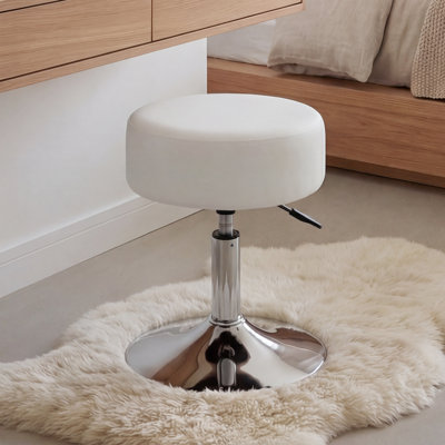 PVC Leather Upholstered Accent Stool