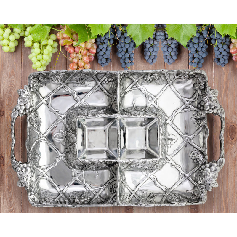 Grape Metal Decorative Tray