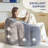 Floral Shaped Bean Bag Sofa, Ultra Soft Faux Fur Floor Sofa, Large Reading Chair Grey, Single