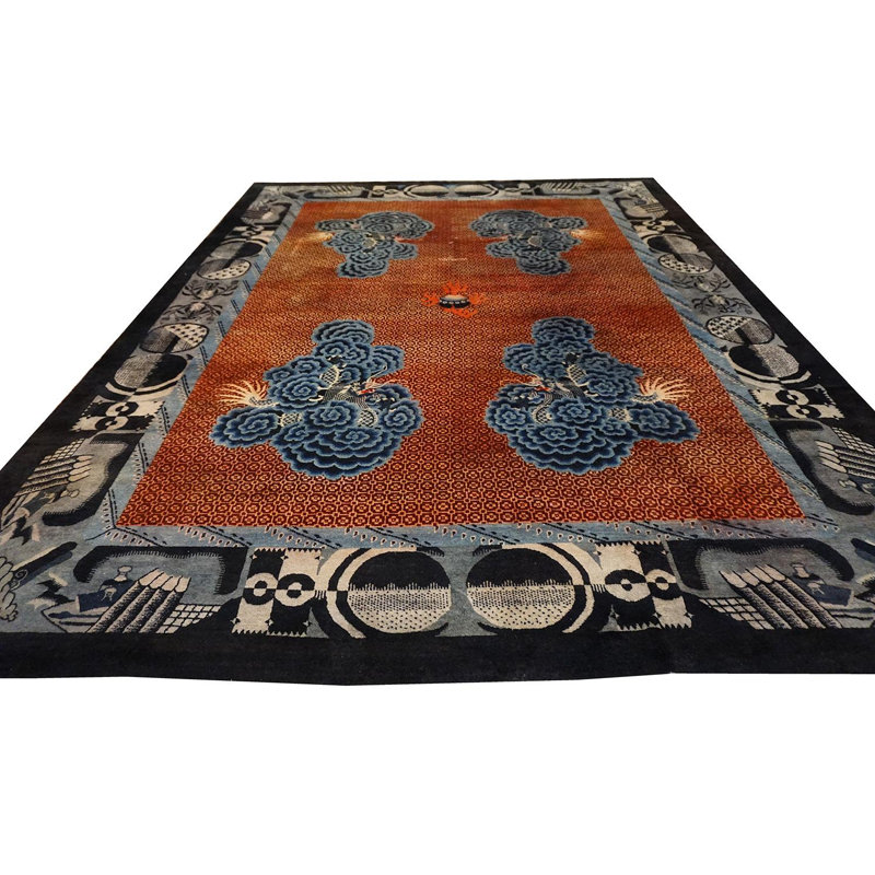 Early 20th Century N. Chinese Baotou Carpet