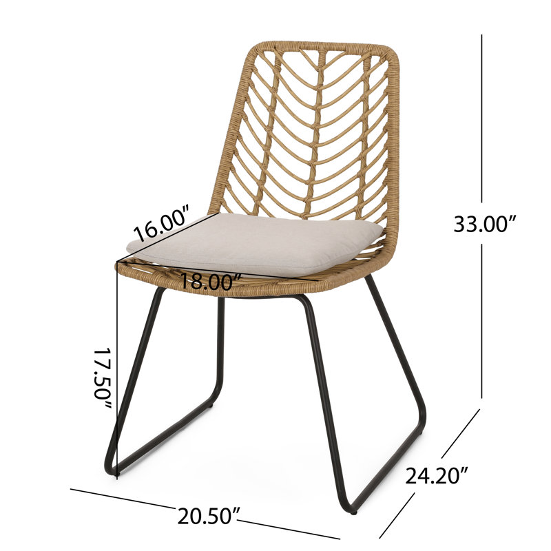 Benkert 6 - Person Metal Patio Dining Set with Extendable Rectangular Table , Cushions Included