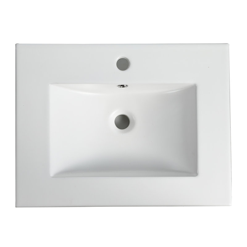 Lavabo de meuble-lavabo en céramique blanc Topcraft