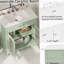 Meuble-lavabo 31 po avec verre trempé, vert-177213195