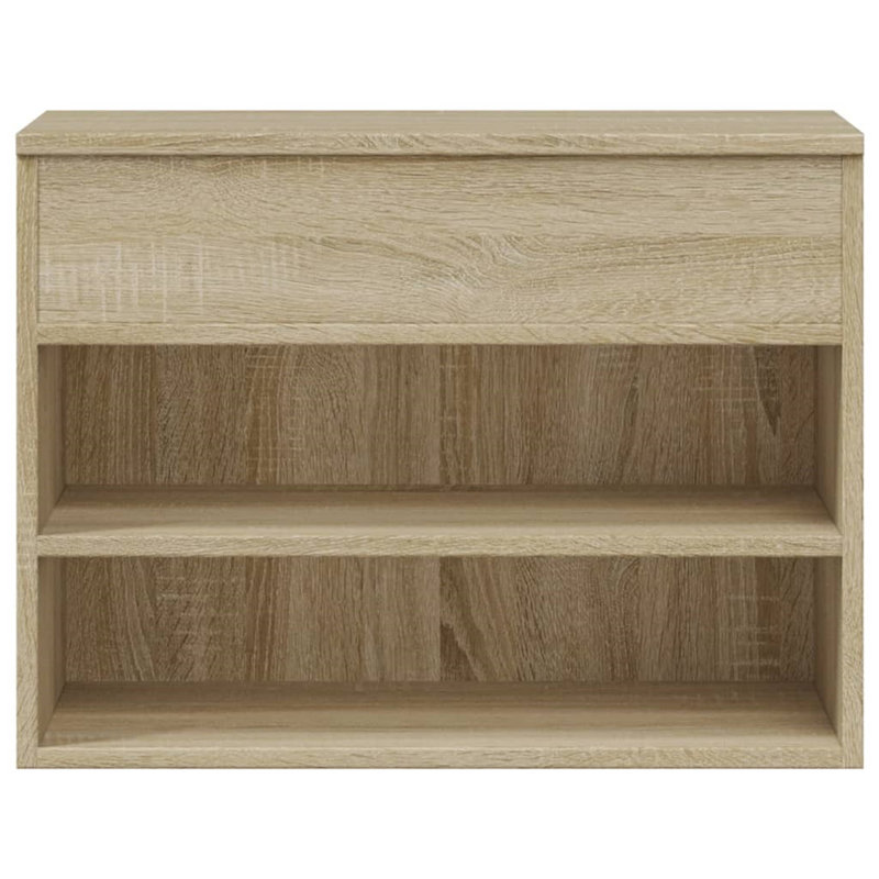 Berlon 6 Pair Shoe Storage Bench, Natural Wood