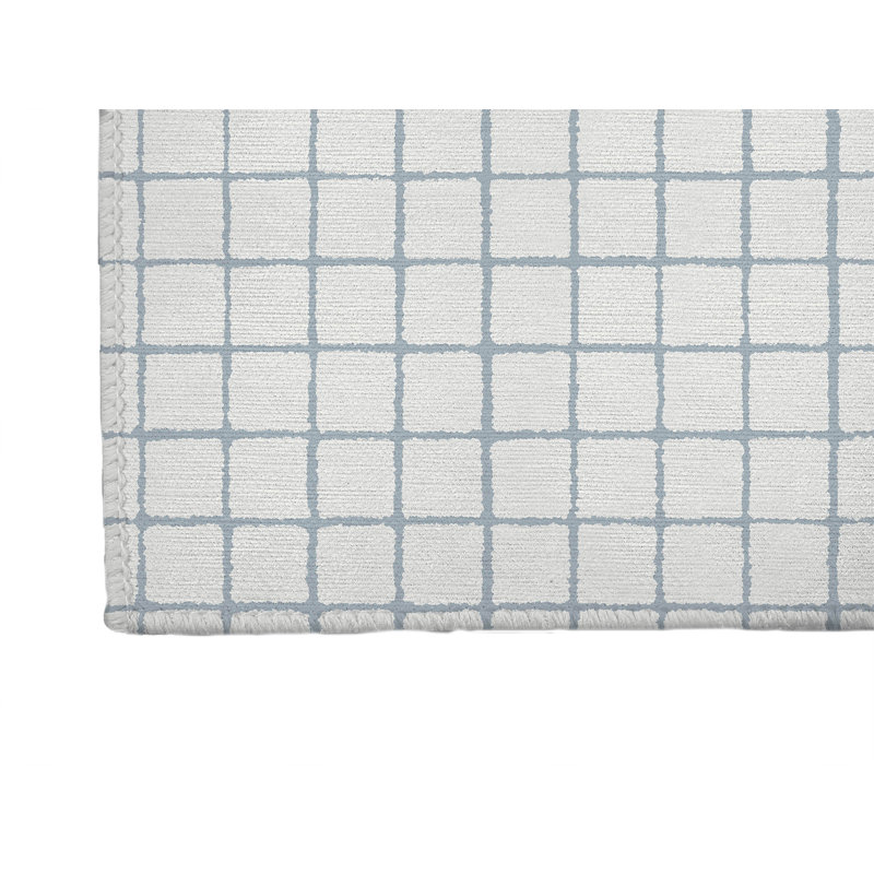 Tapis de bureau léger Rebar, L 7 pi x L 5 pi, Bleu ardoise