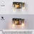 Grisella 2 - Light Dimmable Modern Black/Brass Vanity Light with Seeded Glass 