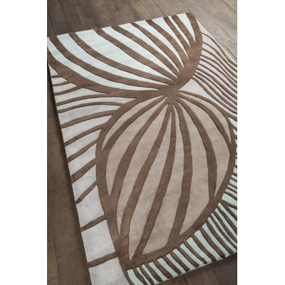 Inhabit Designer Cool Brown Area Rug