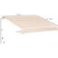 Auvent de terrasse 13 'x 8' - et eau -, manivelle manuelle, cadre en aluminium pour patio, cour, cadre de balcon, balcon pare-soleil, rayure beige