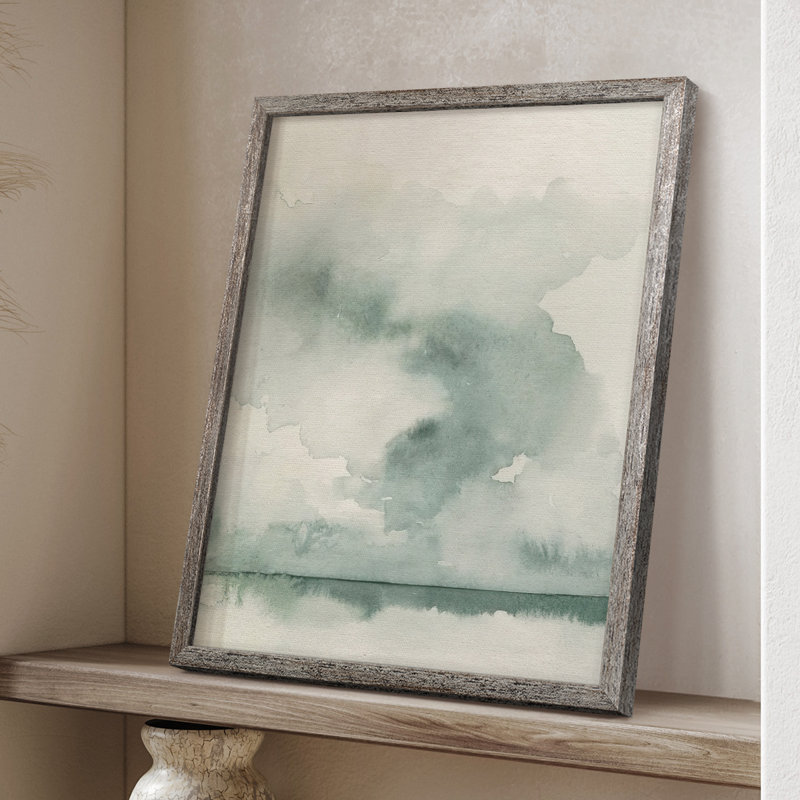 «Ocean Impression II», reproduction encadrée - bois massif, H 11 po x l 9 po