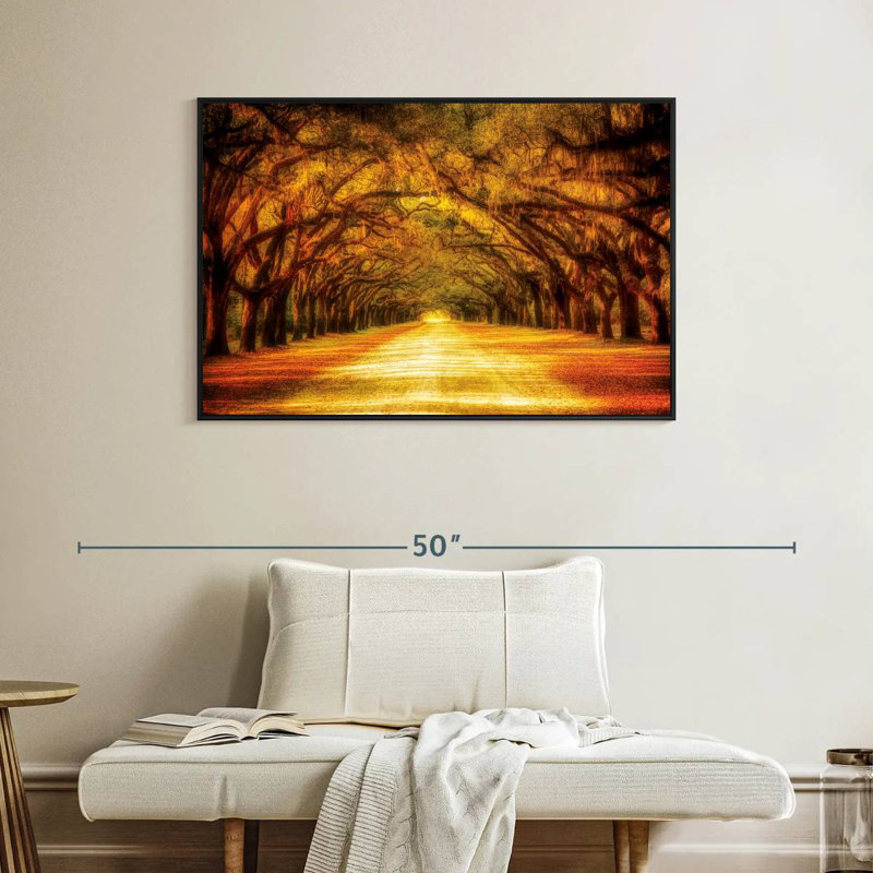 Oak Tree Road, Cadre flottant noir, 40 po x 27 po