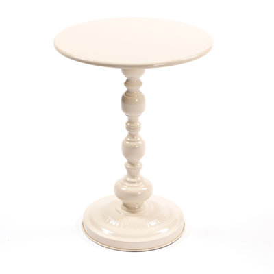 Table d'appoint ronde en métal - Style vintage, idéale comme table de chevet. Sa construction moderne rehaussera votre intérieur.