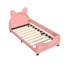 Lit plateforme simple touffeté Kallel-1940744166