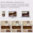 Nut-Brown Solid + Manufactured Wood Freestanding TV Cabinet Fireplace-118374262