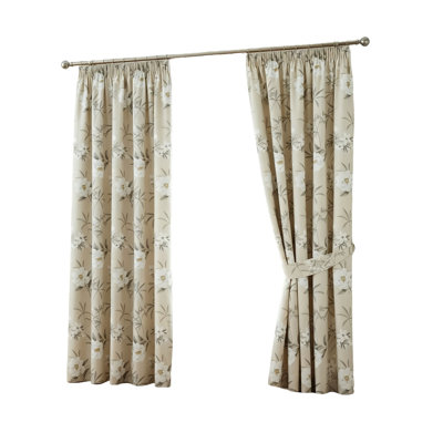 100% Cotton Blackout Curtain Panel Pair