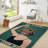 Floral Medley Showcasing a Vibrant Array of Blooms on a Soft Pile Printed Rug Ideal for Adding a Pop of Color and Warmth to Any Room Setting-1215493397