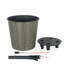 Jardinière ronde 10,2 po à arrosage automatique gris - pour un décor intérieur et extérieur éclatant-1147968363
