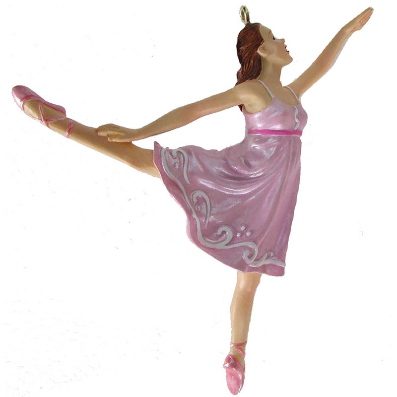 Ornement suspendu en résine de ballerine Arabesque