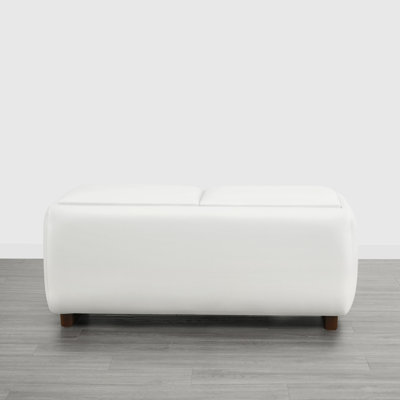 Repose-pieds de rangement rectangulaire de 37 po Arika