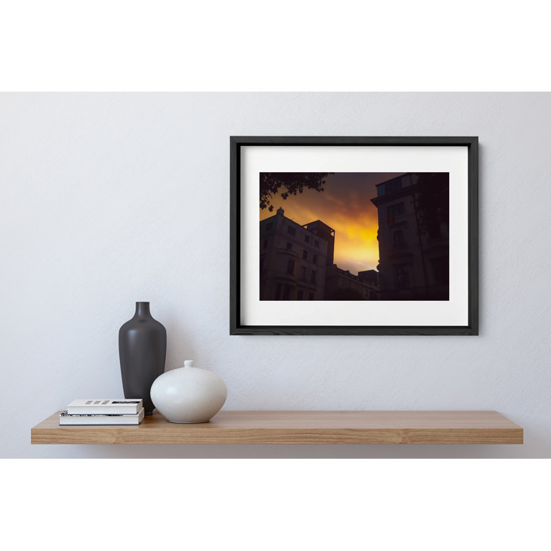Chelsea Morning Print by Joseph Regan, 22" H x 26" W x 0.75" D, Black