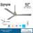 52" Simple 3 - Blade Outdoor Standard Ceiling Fan with Remote Control-37926819