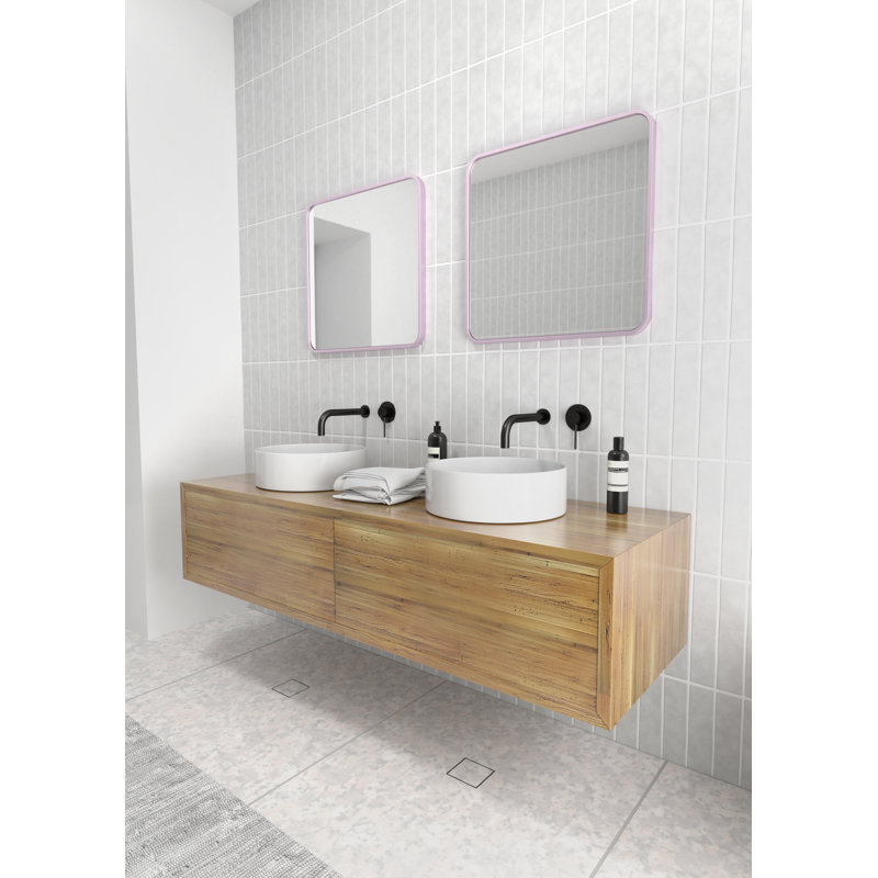Trinity Metal Mirror, Pink