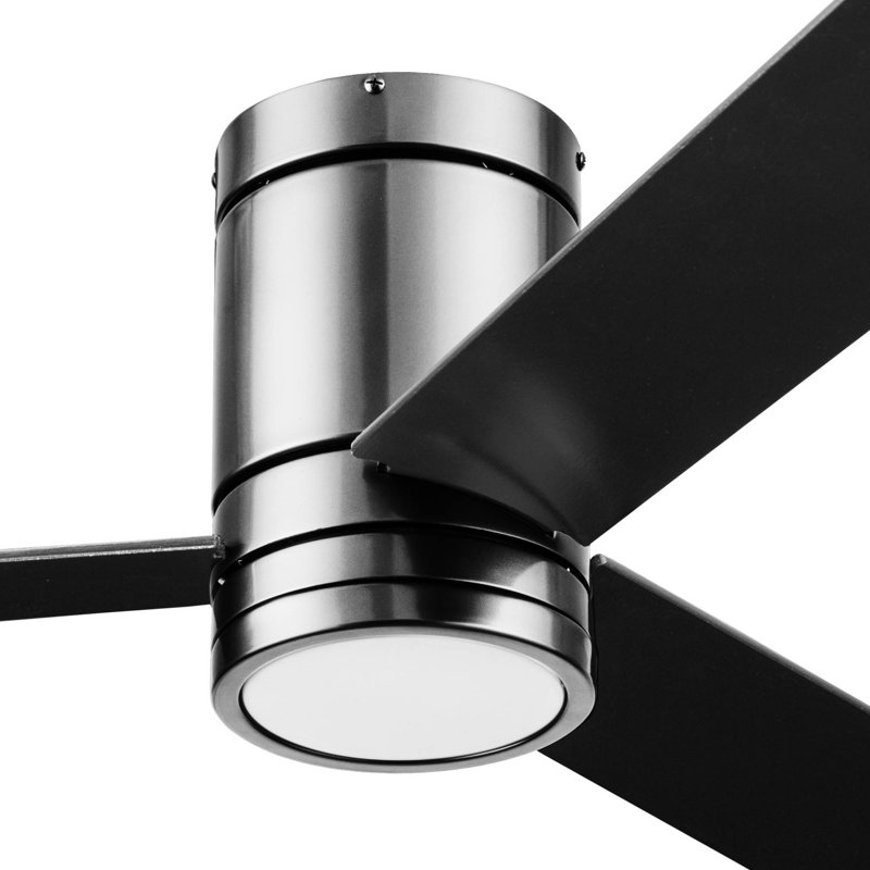 Ventilateur de plafond 52 "avec lumières DEL et télécommande Espy, Métal industriel
