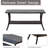 Outdoor Wicker Coffee Table, Patio Coffee Table With 2-Tier Storage Shelf With PP Board For Patio Conversation Set