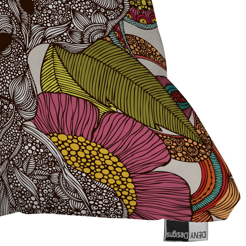 Arabella and the Flowers Throw Pillow, 20" x 20"