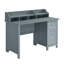 Bureau classique avec rangement, gris