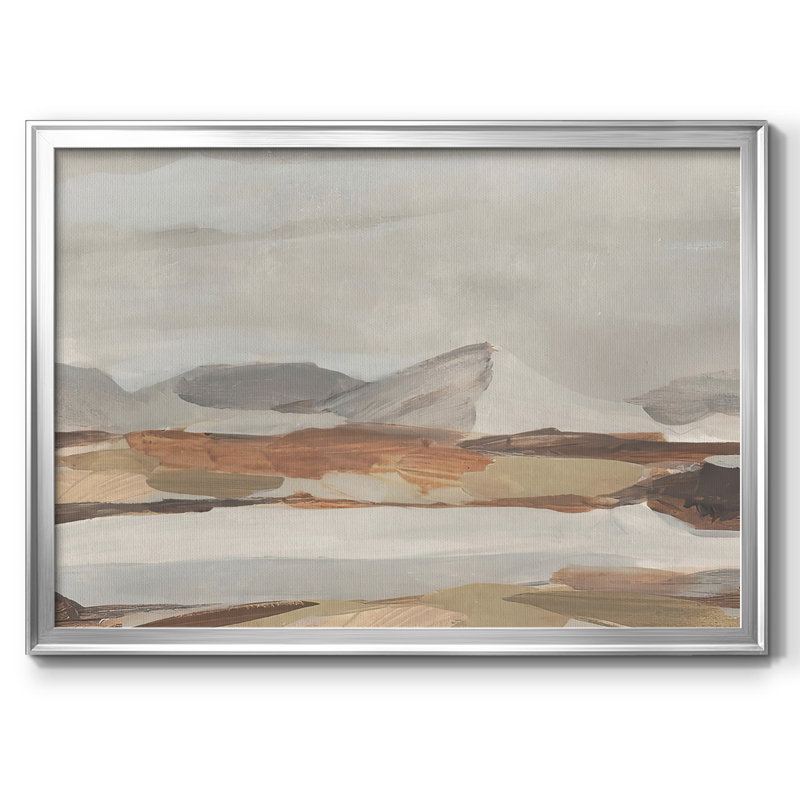" Dusky Mountain II " Print, 26" H x 38" W x 1.5" D, Silver