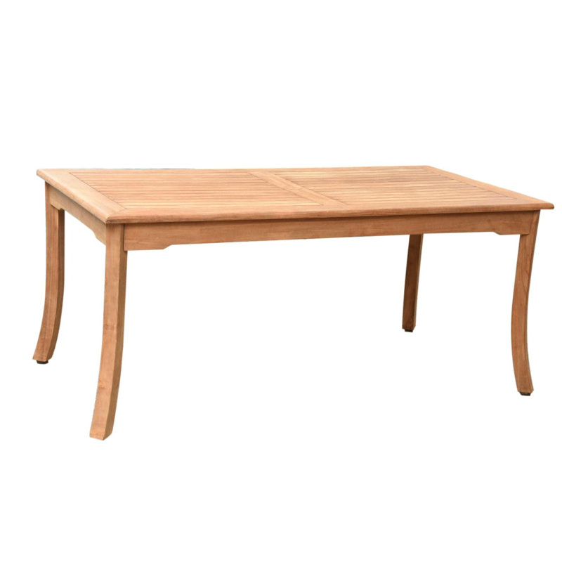 Ensemble repas 9 pièces teck luxueux Kyla, 4, H 30 po x L 71 po x l 36 po