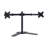 Kratos - Dual Monitor Stand for LED LCD 10 to 27 inch Vesa 75/100 mm with Steel Desk Base Black