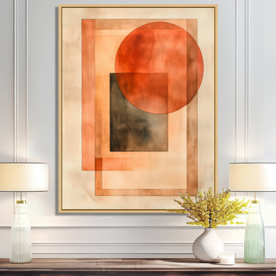 Terracotta Abstract Wall Art, Warm Neutral Canvas, Kawah