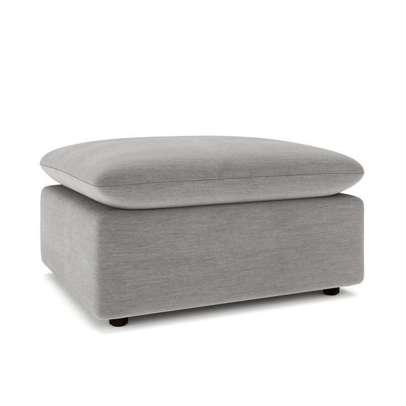 Repose-pieds modulaire rembourré 34 po Kallie, Velours patiné Evan