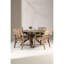 Jayla 4 - Person Solid Wood Patio Dining Set Round Table
