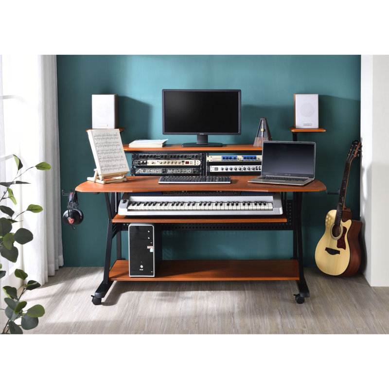 Willow Black Finish Music Desk, Black