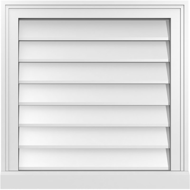 Cadre de seuil Brickmould, brun clair apprêté, H 22 po x l 22 po x P 2 po