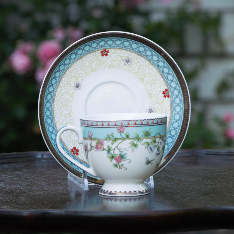 Porcelain Teacup and Saucer