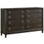 Fenwick 69" Wide Dark Finish 8-Drawer Dresser